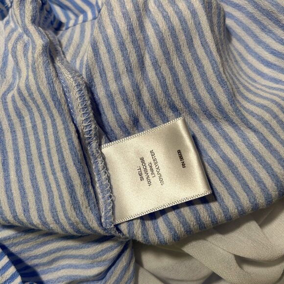 A Loves A Girls Shirt Dress Size Medium Striped Point Collar 3/4 Cuffed Sleeve - Picture 4 of 11